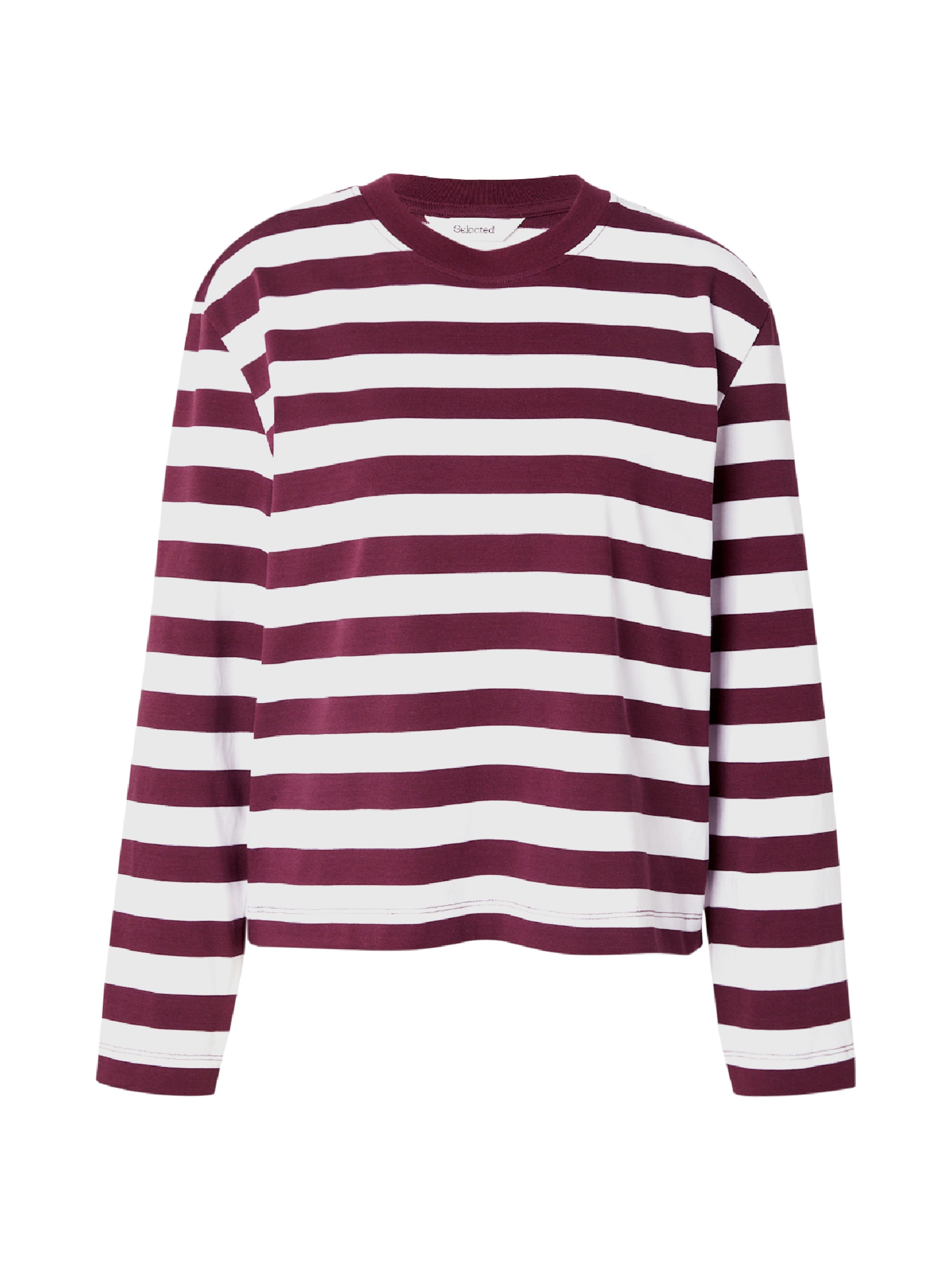 Tricou 'SLFESSENTIAL' de la SELECTED pe mov: față