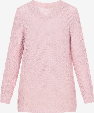 usha FESTIVAL Trui 'Fashion Lover' in Roze: voorkant