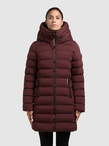 Manteau d’hiver 'Nekar2' khujo en rouge : devant