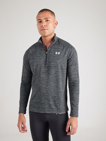 UNDER ARMOUR Športna majica | črna barva: sprednja stran