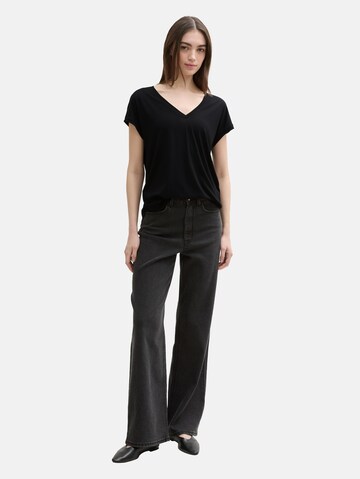 TOM TAILOR DENIM Shirt in Zwart