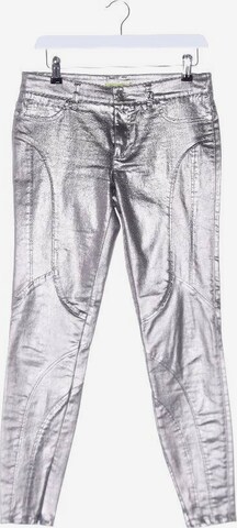 Versace Jeans Pants in S in Silver: front