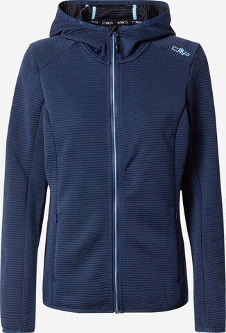 CMP Athletic Zip-Up Hoodie in Blue: front