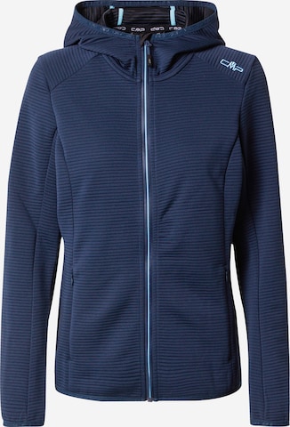 CMP Athletic Zip-Up Hoodie in Blue: front