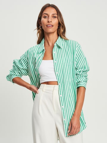 Calli Blouse in Groen: voorkant