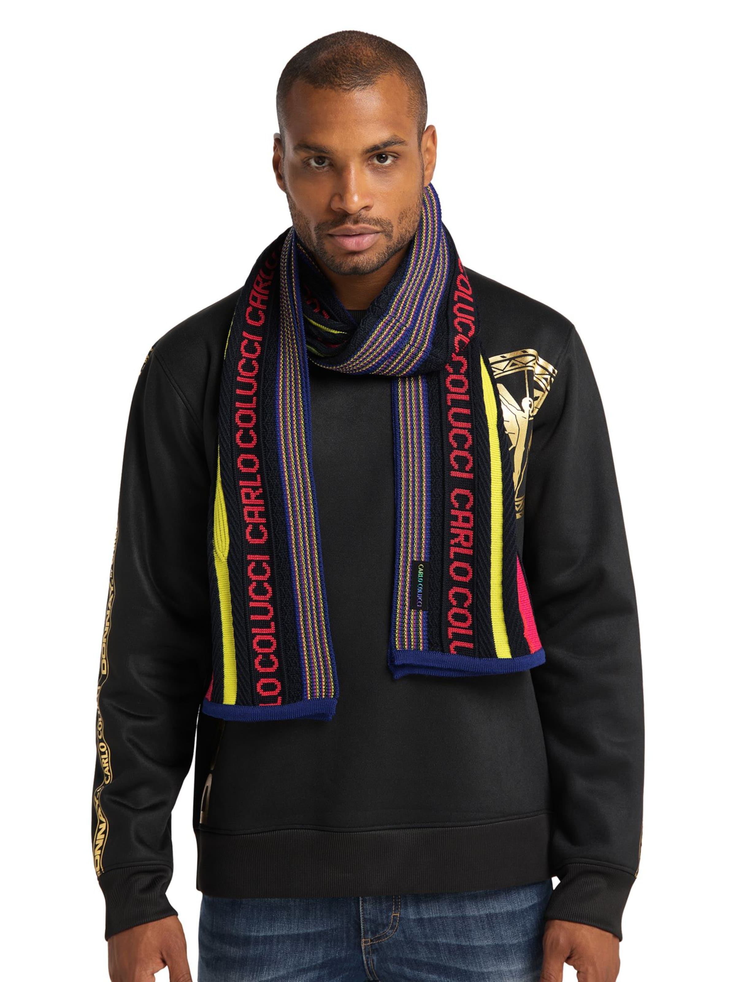 Carlo Colucci Sjaal in Blauw: voorkant