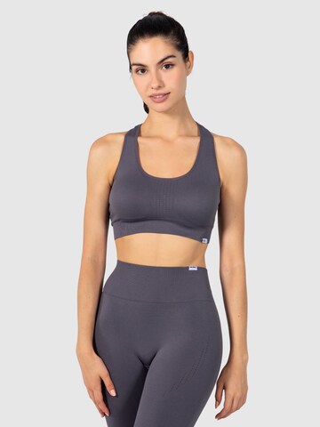 Smilodox Bralette Sports bra 'Vanessa' in Grey: front