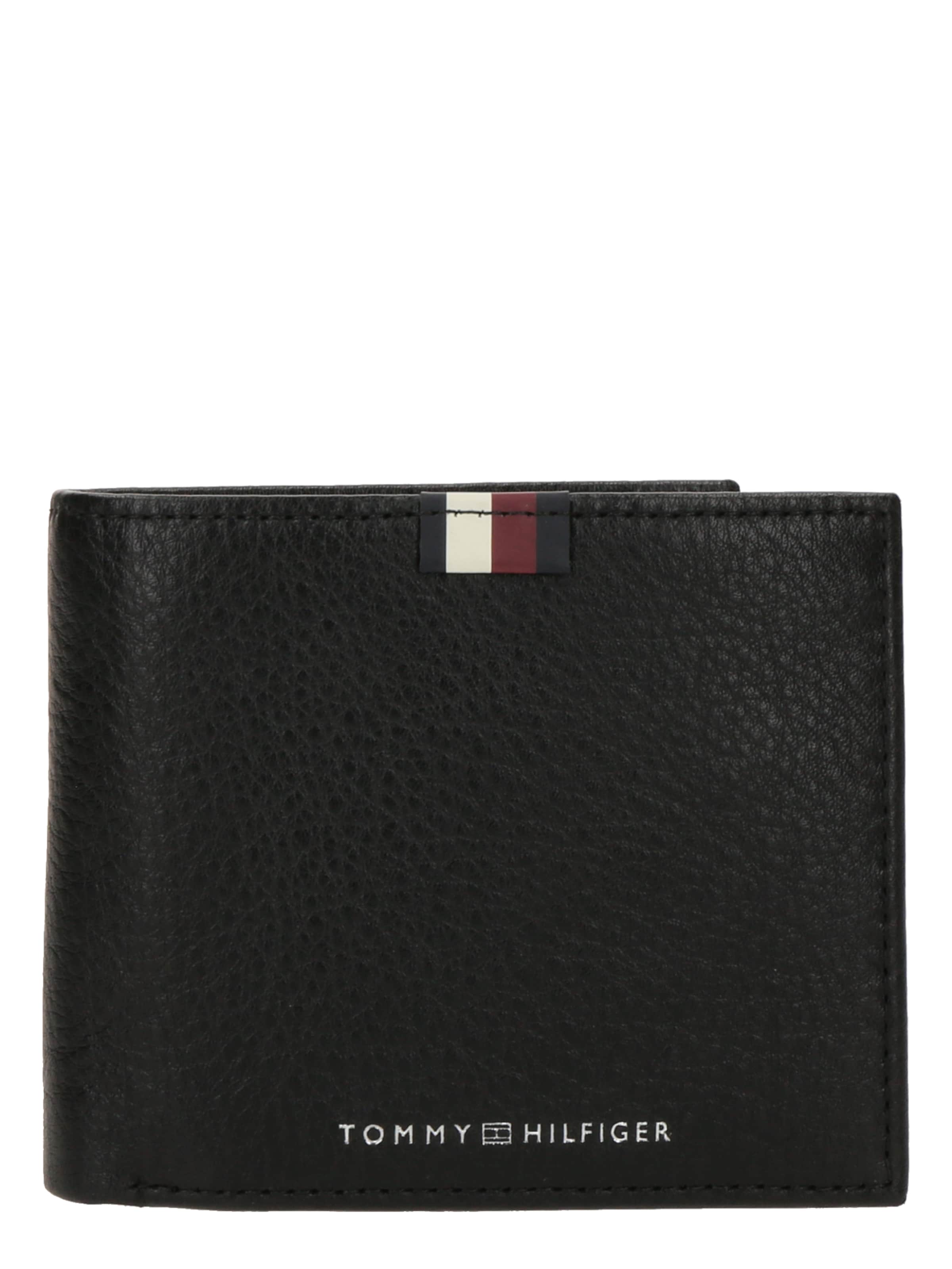 TOMMY HILFIGER Портмоне 'TH PREM LEA' в черно: отпред