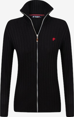 DENIM CULTURE Knit Cardigan 'Mary' in Black: front