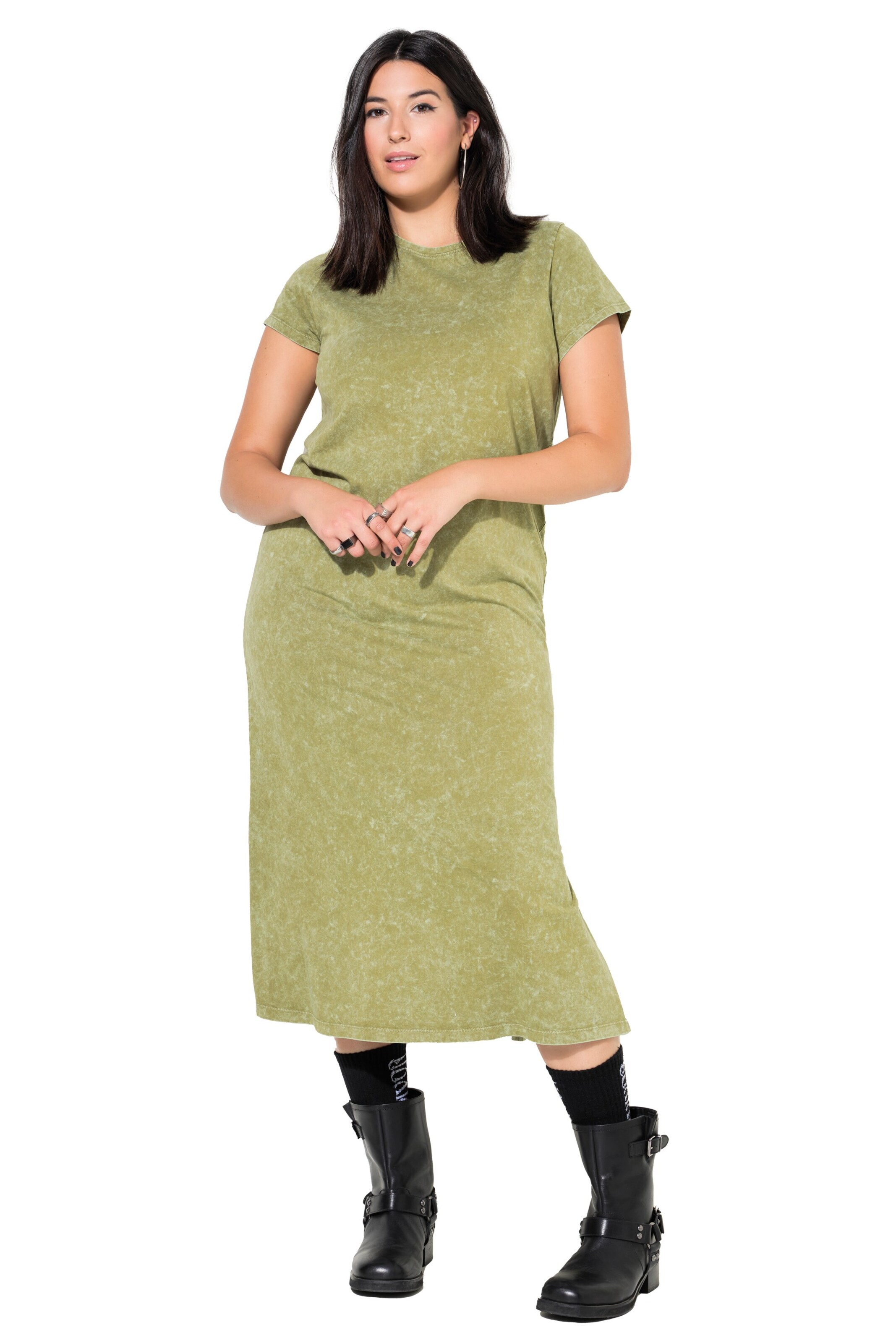 Studio Untold Dress in Beige: front