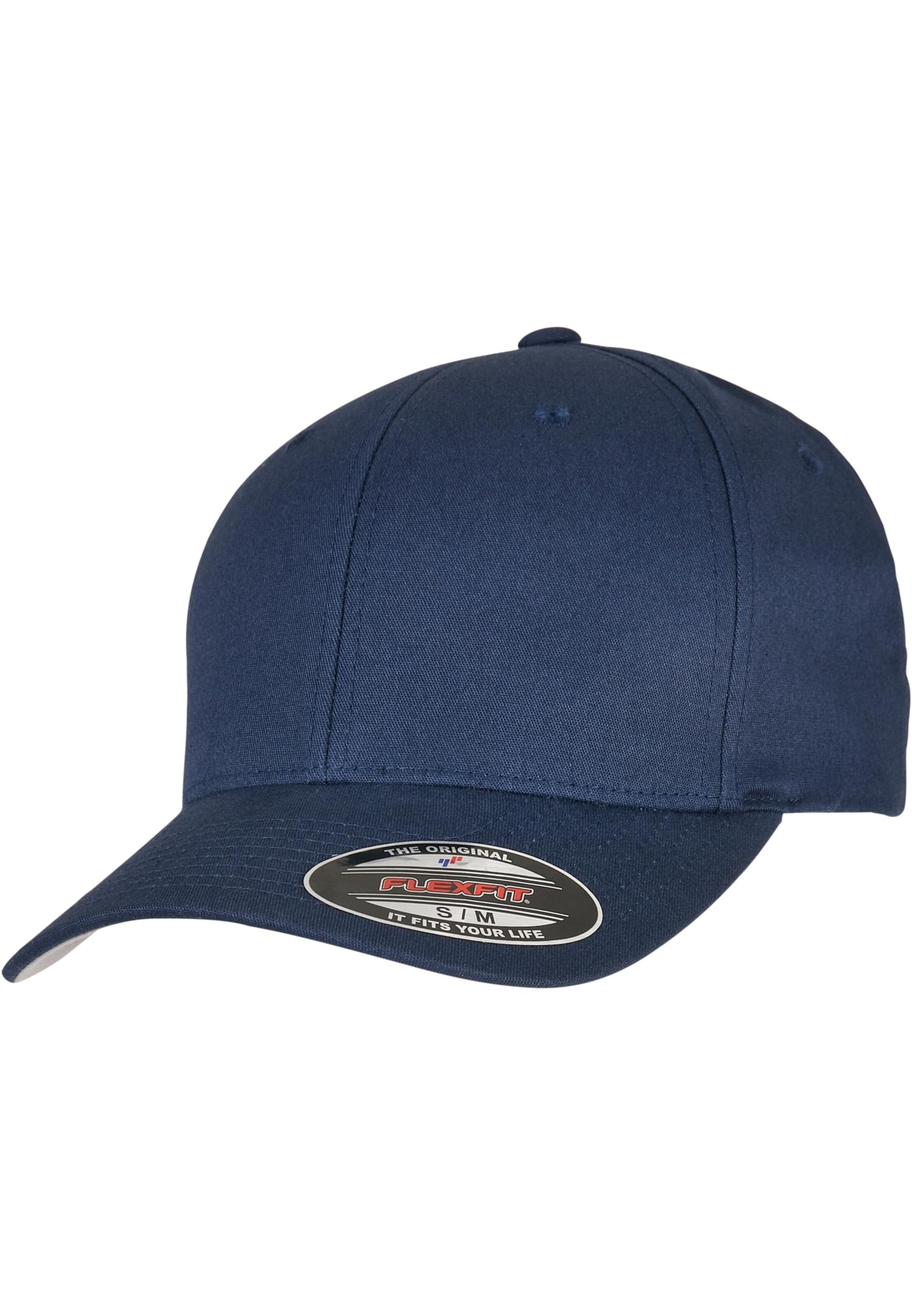 Flexfit Cap in Blau: Vorderseite