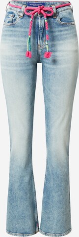 SCOTCH & SODA Laienev Teksapüksid 'The Charm flared jeans — Summer shower', värv sinine: eest vaates