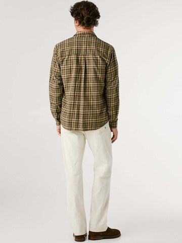 Pepe Jeans Regular fit Button Up Shirt 'Crownley' in Green