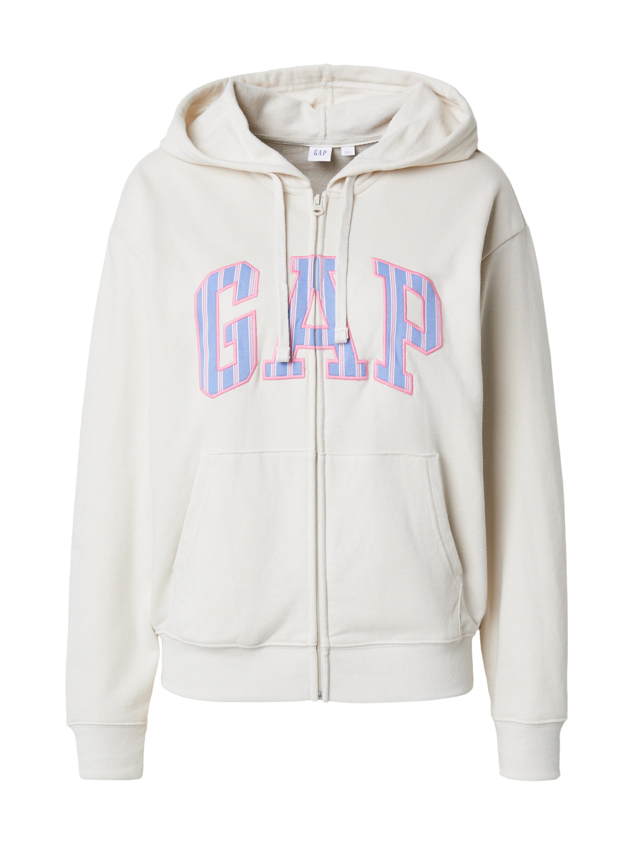 GAP Sweatjacke 'HERITAGE' in Beige: Vorderseite
