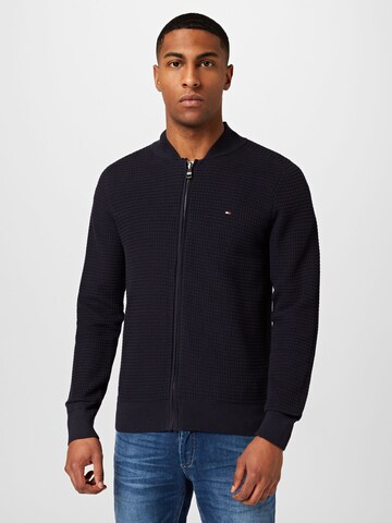 TOMMY HILFIGER Gebreid vest in Blauw: voorkant