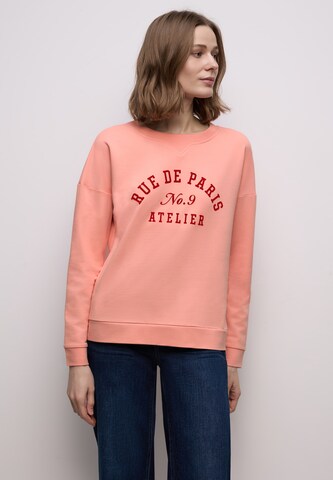STREET ONE Sweatshirt in Orange: front