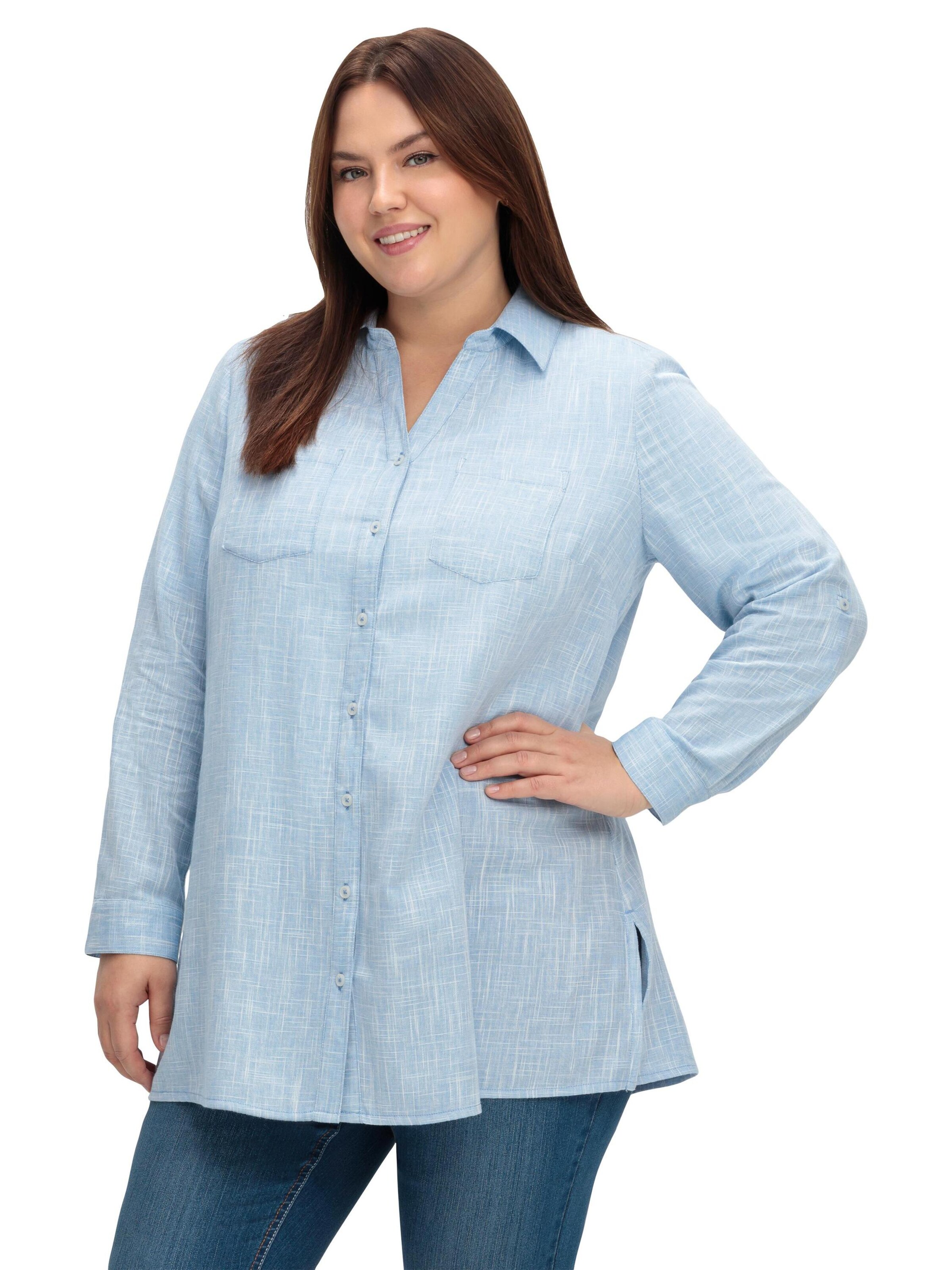 SHEEGO Blus i blå: framsida