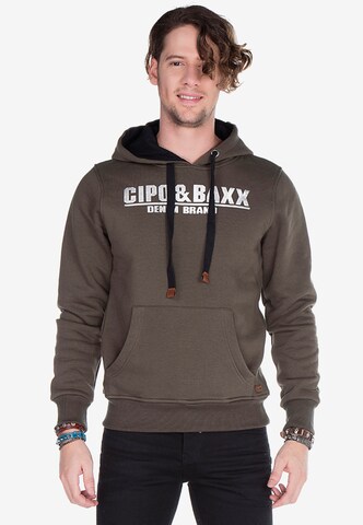 CIPO & BAXX Hoodie 'Tribe' in Braun: predná strana