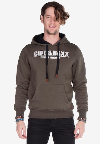 CIPO & BAXX Sweatshirt 'Tribe' in Bruin: voorkant