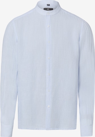 Coupe slim Chemise Nils Sundström en bleu : devant