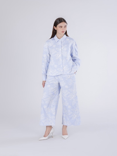 Camicia da donna in L CAFè NOIR di colore blu / bianco, Visualizzazione prodotti