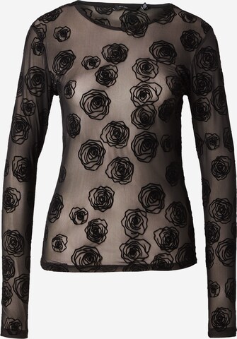 VERO MODA Shirt 'LUNA' in Zwart: voorkant