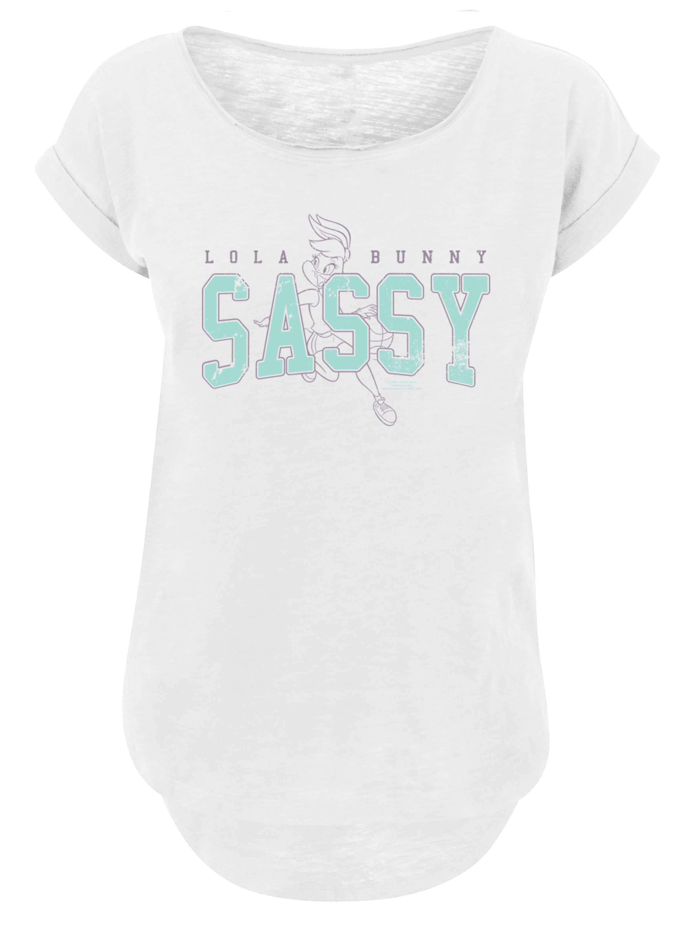 F4NT4STIC T-Shirt 'Looney Tunes Lola Bunny Sassy' in türkis / dunkelgrau / offwhite, Produktansicht