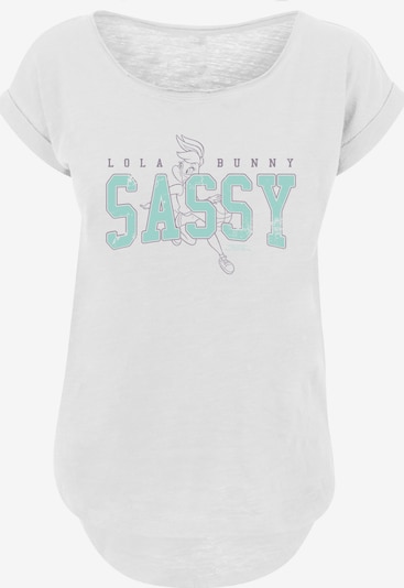 F4NT4STIC T-Shirt 'Looney Tunes Lola Bunny Sassy' in türkis / dunkelgrau / offwhite, Produktansicht