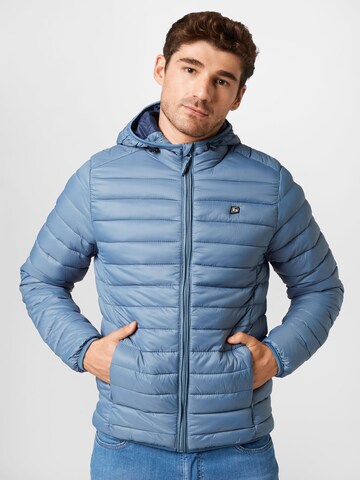 BLEND Winter Jacket in Blue: front