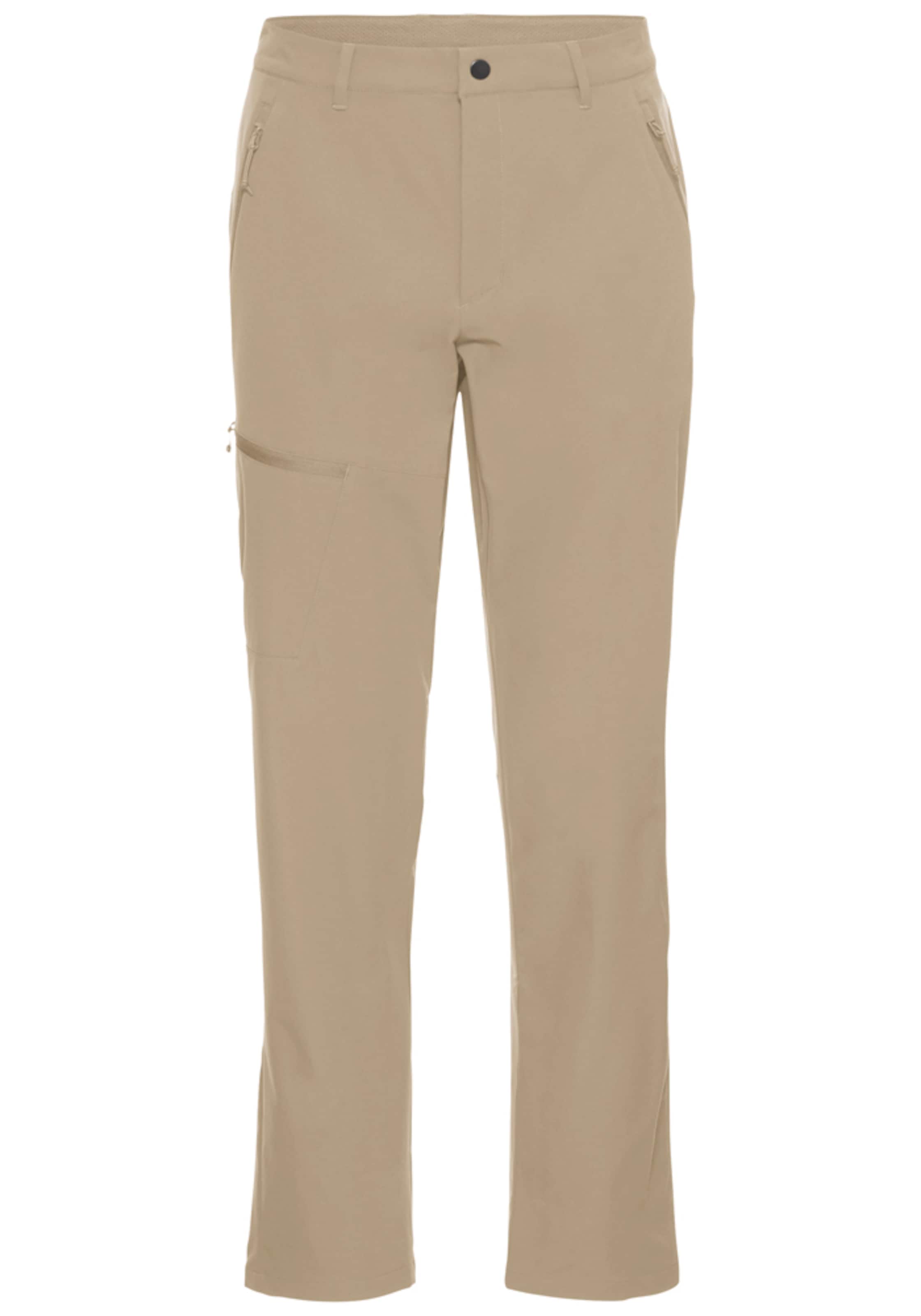 JACK WOLFSKIN Outdoor Pants 'Pico Trail' in Brown: front