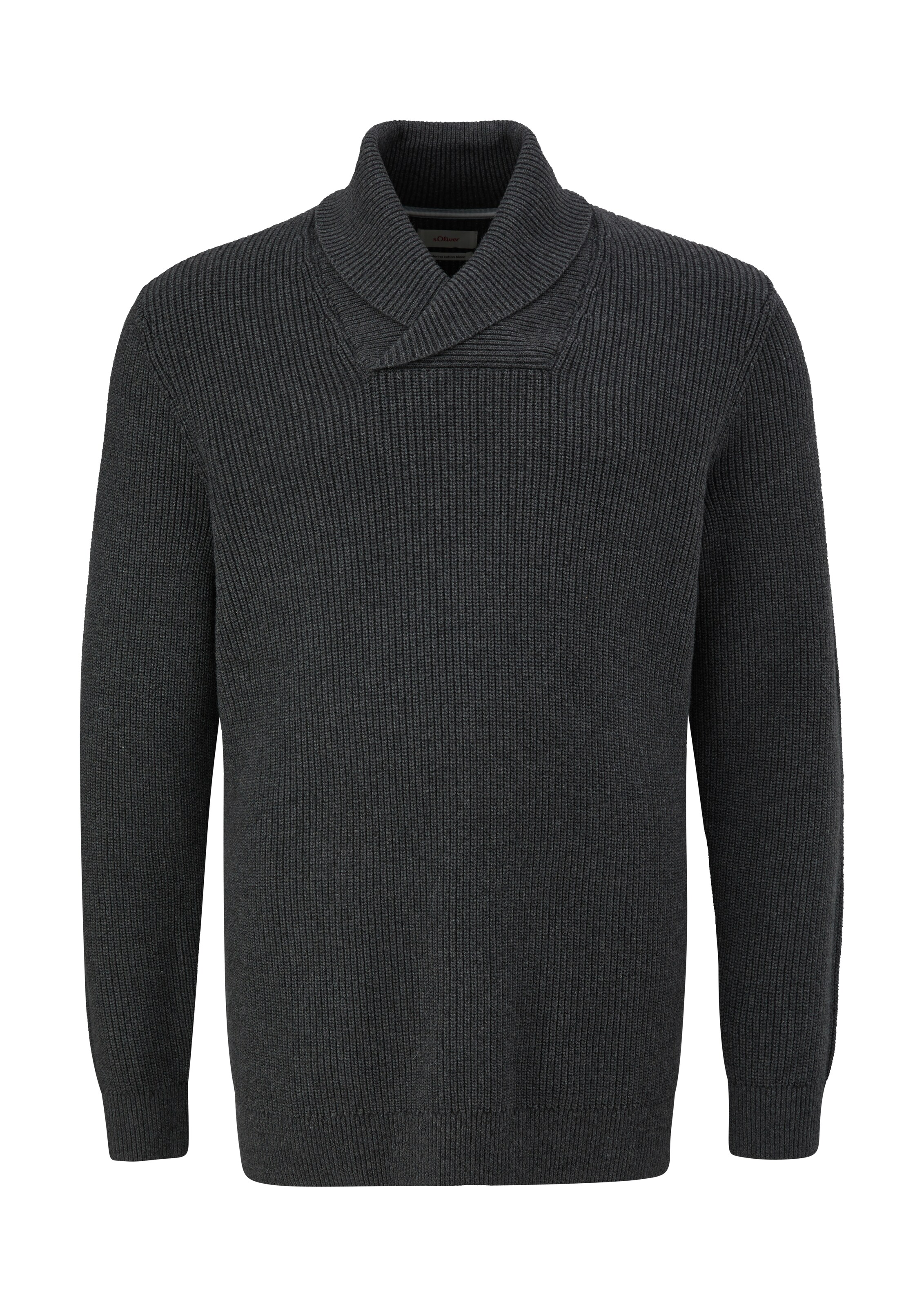 s.Oliver Men Big Sizes Pullover in Grau: Vorderseite