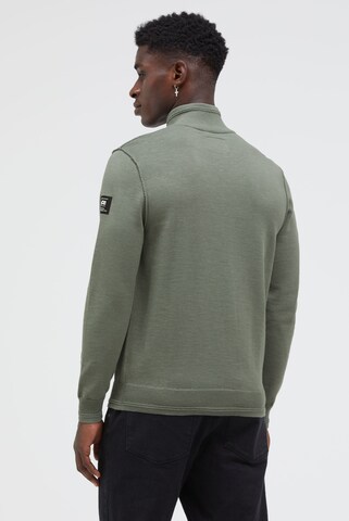 CMPD Troyer-Pullover mit Zipper in Grün