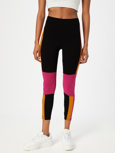 FILA Workout Pants 'PINUCCIA' in Orange / Light pink / Black, View model