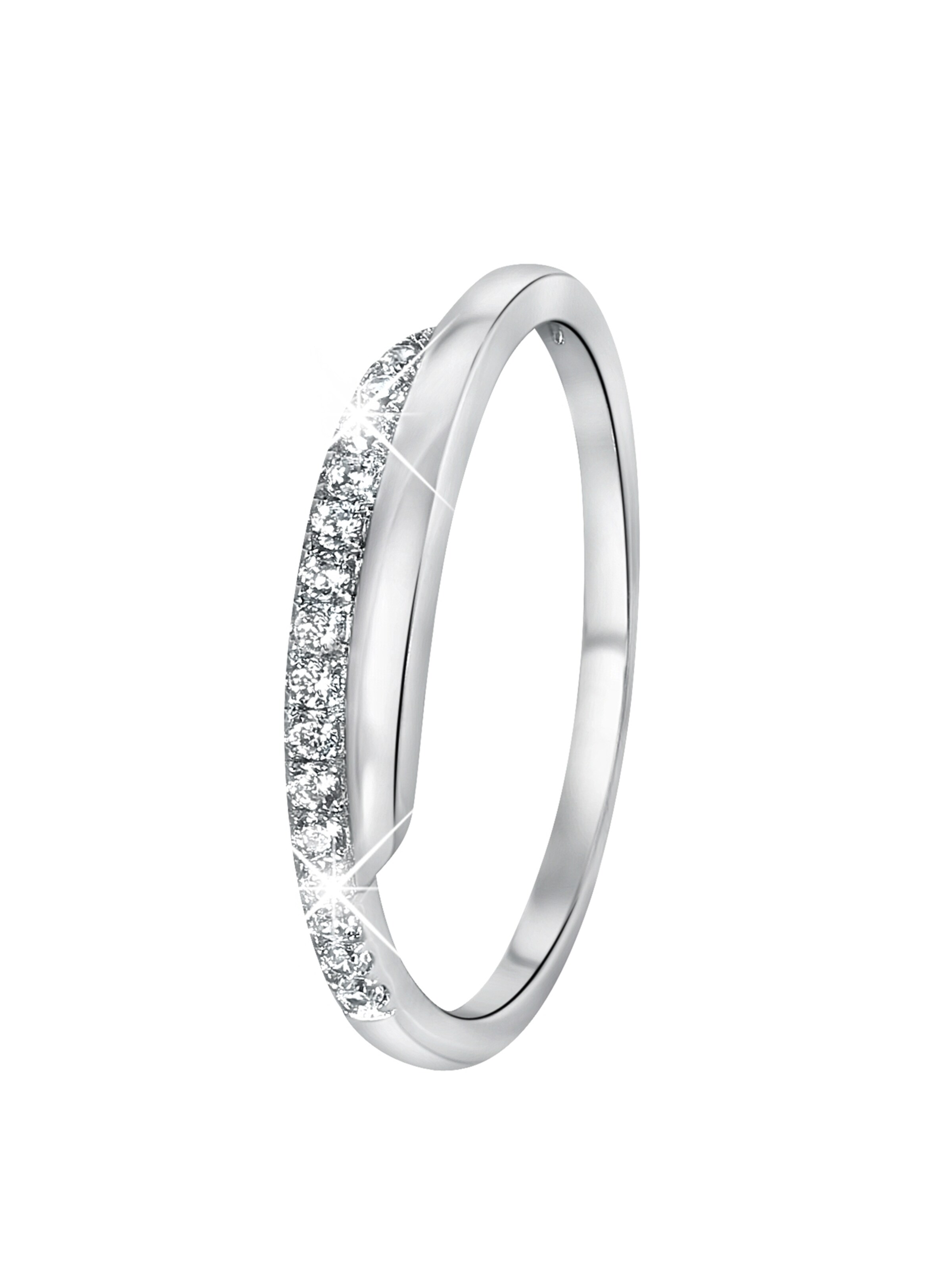 Lucardi Ring in Silber: Vorderseite