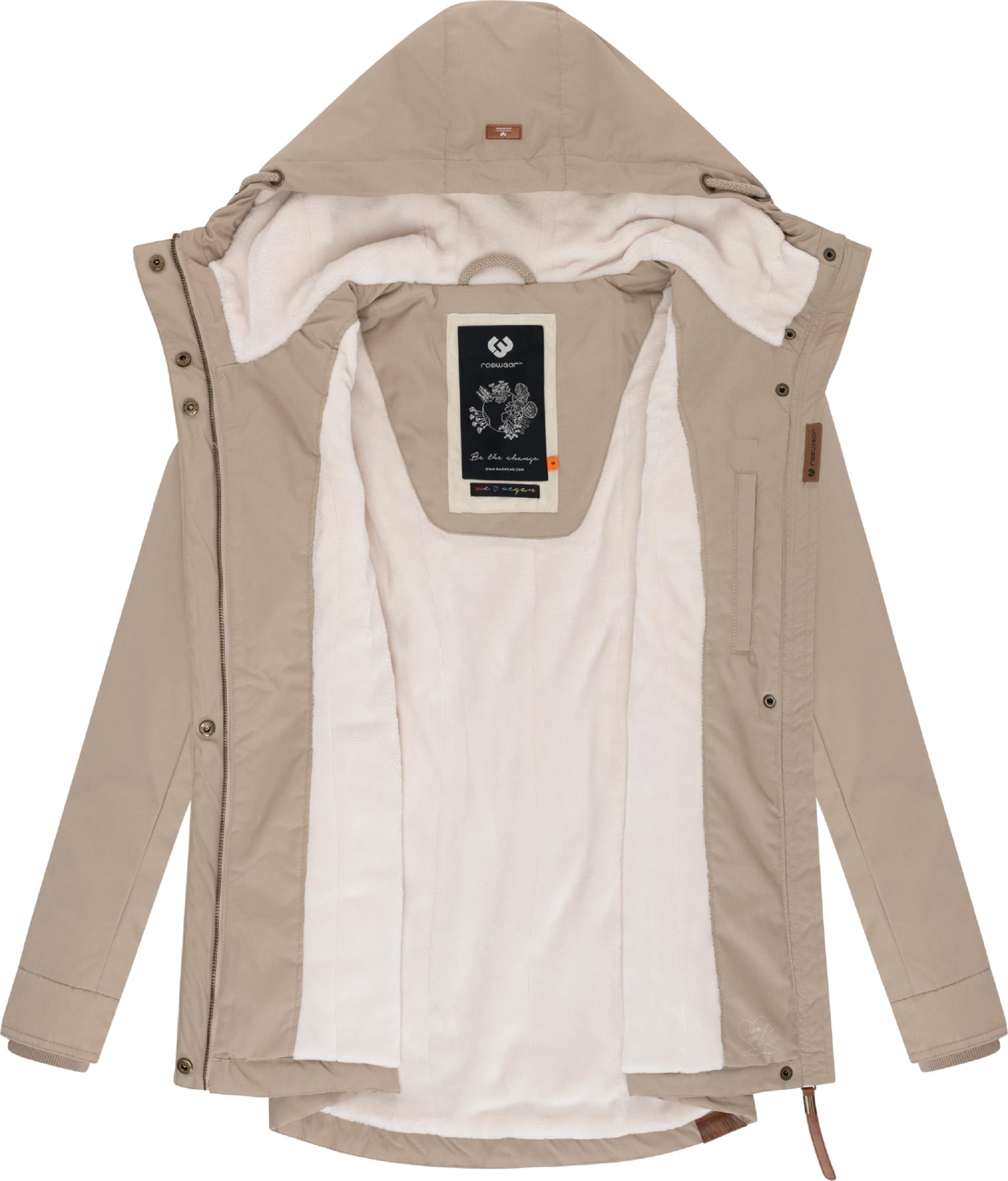 Ragwear Winter Jacket 'Monade' in Beige