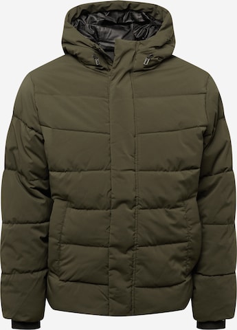 JACK & JONES Winter Jacket in Green: front