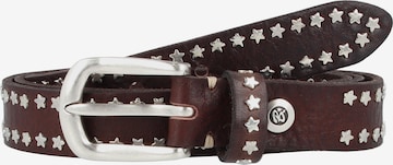 Ceinture 'Stina' b.belt Handmade in Germany en marron : devant