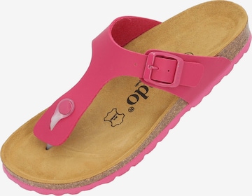 Tongs 'Kos' Palado en rose : devant