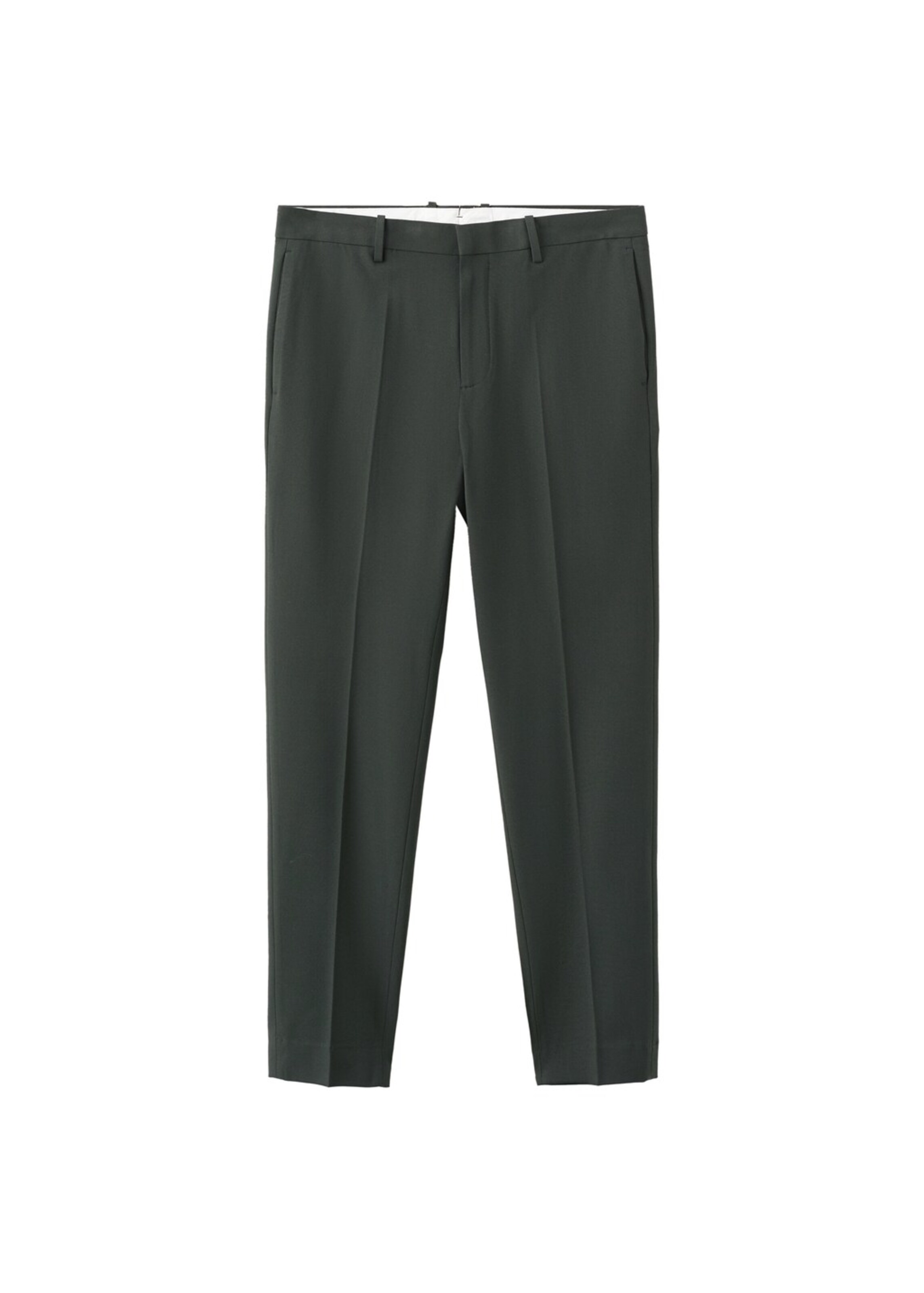 MANGO MAN Slimfit Hose 'Paris' in Grün: Vorderseite