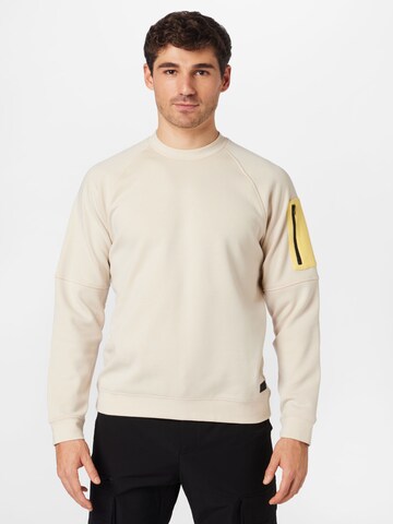 Hurley Sportsweatshirt 'EVERS' in Beige: voorkant