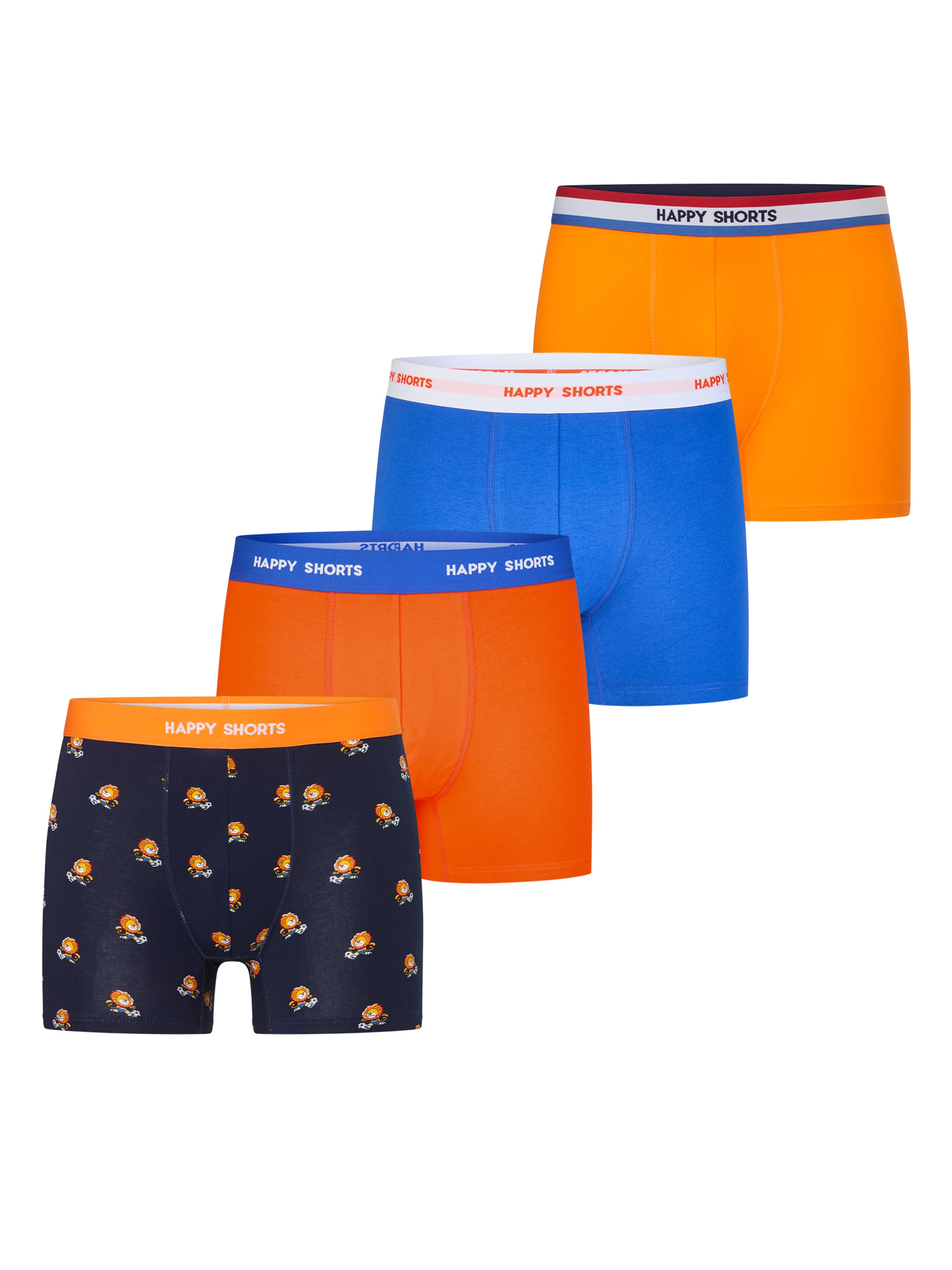 Happy Shorts Boxer shorts 'Happy Shorts Heren Boxershorts 4-Pack' in Orange: front