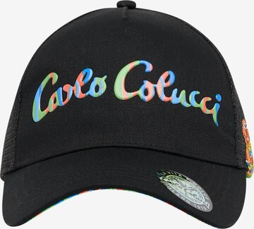 Carlo Colucci Cap 'Dehmani' in Black: front