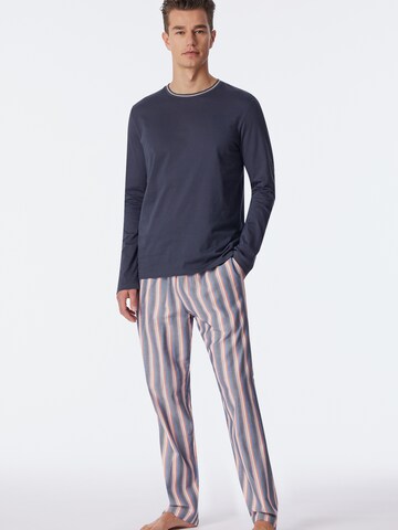 SCHIESSER Long Pajamas ' Selected Premium ' in Grey