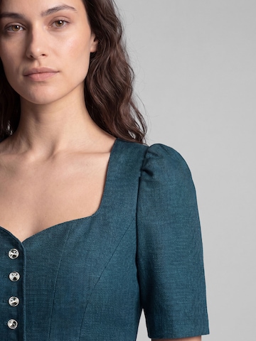 SPIETH & WENSKY Dirndl 'Kersti' in Midilänge in Grün