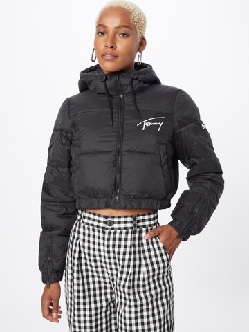 Tommy Jeans Between-Season Jacket in Black: front