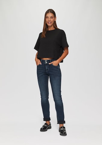 Coupe slim Jean 'Catie' QS en bleu : devant