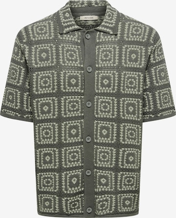 Fit confort Chemise Only & Sons en gris : devant
