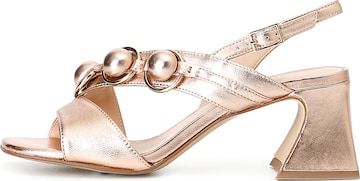 CAFè NOIR Sandalen met riem in Roze: voorkant