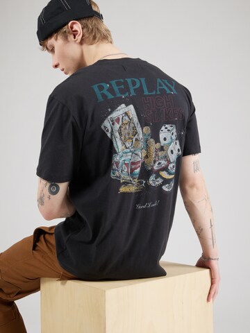 REPLAY Shirt in Black