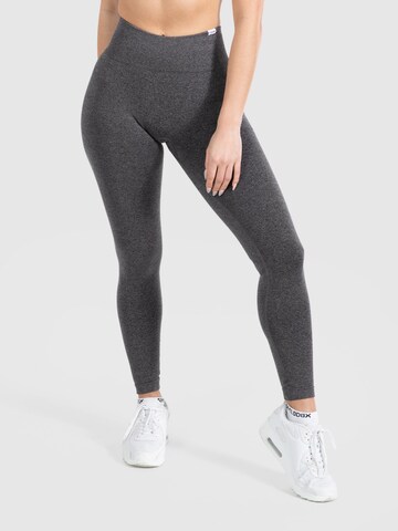 Smilodox Skinny Workout Pants 'Amaze Pro' in Grey: front